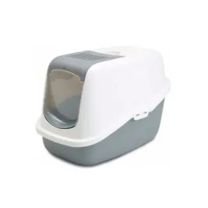 arenero para gato gris arenero para gato